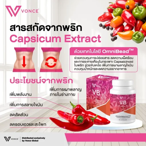 VB ,วีบี ,อาหารเสริมลดน้ำหนัก ,เบิร์นไขมัน ,ลดพุง