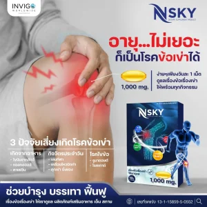 Nsky เอ็นสกาย อาหารเสริมบำรุงข้อเข่าเสื่อม บำรุงกระดูก