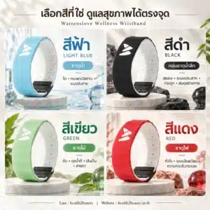 คู่มือเลือกสี Warrenslove สีฟ้า สีดำ สีเขียว และสีแดง ตามแนวคิด 5 ธาตุและไลฟ์สไตล์