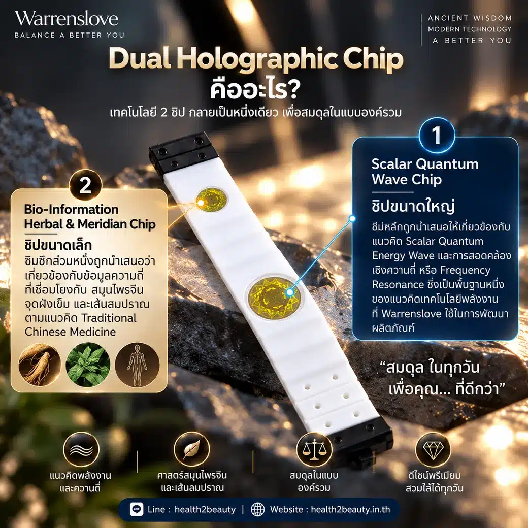 Dual Holographic Chip ของสายรัด Warrenslove